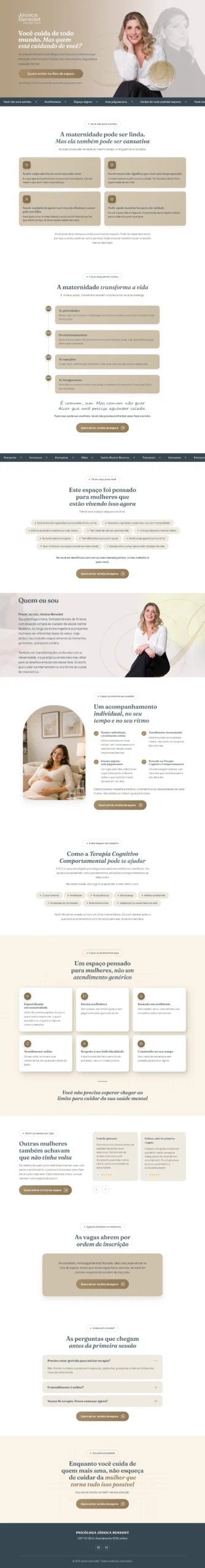 Site da Jéssica Benedet